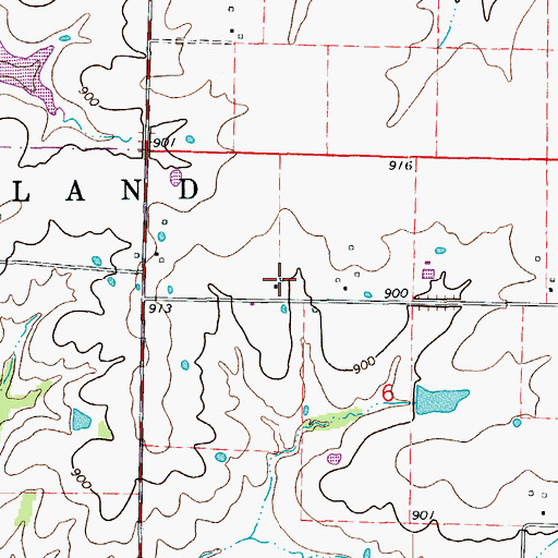 Topographic Map of Wallace School (historical), MO