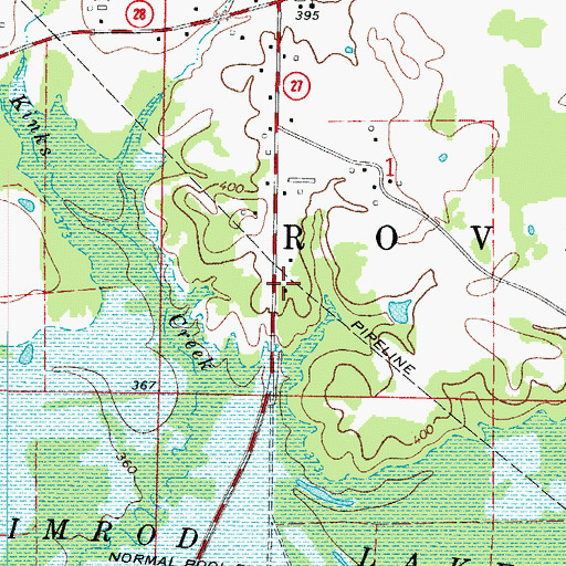 Topographic Map of Fourche Work Center, AR
