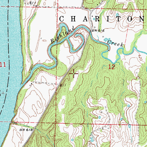 Topographic Map of Linridge School (historical), MO