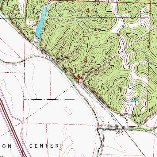 Topographic Map of Bougher, MO