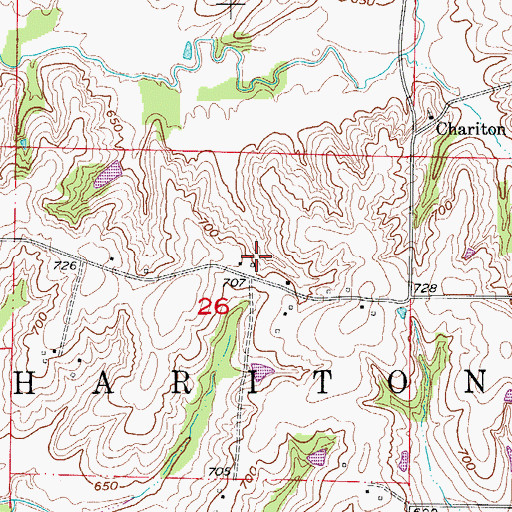 Topographic Map of Rooker School (historical), MO