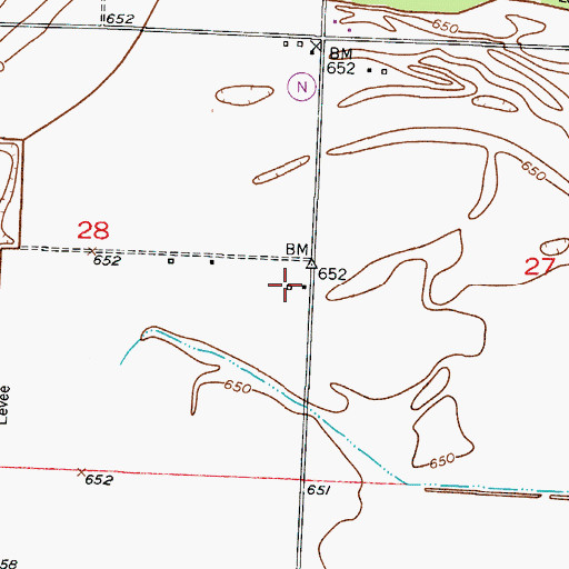 Topographic Map of Little School (historical), MO