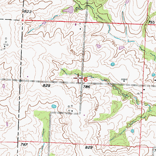 Topographic Map of Logsdon School (historical), MO