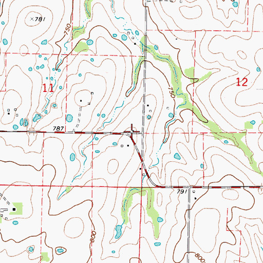 Topographic Map of Mount Airy School (historical), MO