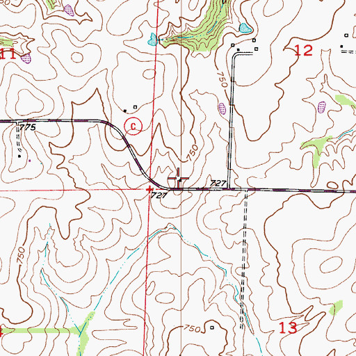 Topographic Map of Wheeler School (historical), MO