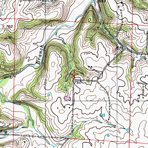 Topographic Map of Washington School (historical), MO