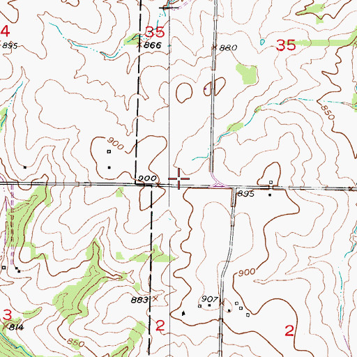 Topographic Map of Gilroy School (historical), MO