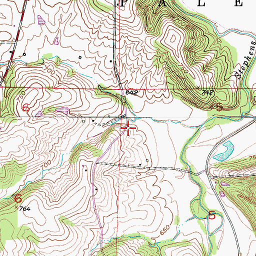 Topographic Map of Independence School (historical), MO