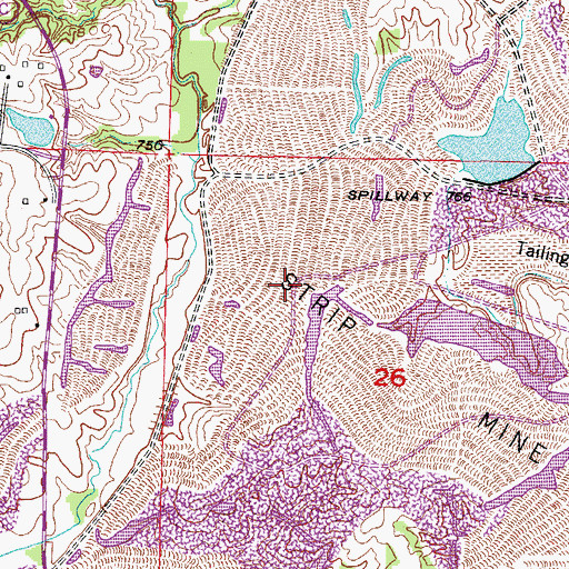 Topographic Map of Liberty School (historical), MO