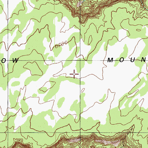 Topographic Map of Low Mountain, AZ