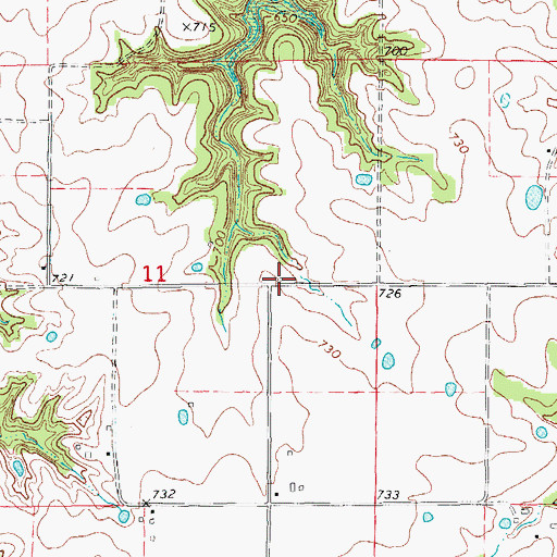 Topographic Map of Gatson School (historical), MO