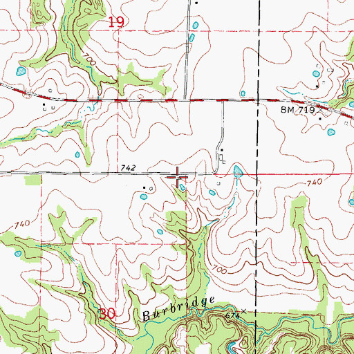 Topographic Map of Wommack School (historical), MO