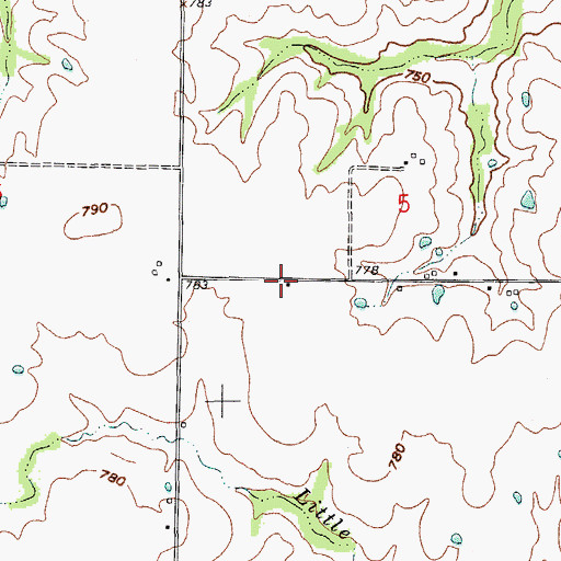 Topographic Map of Collis School (historical), MO