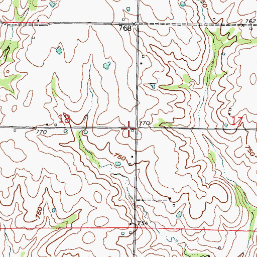 Topographic Map of Turner School (historical), MO