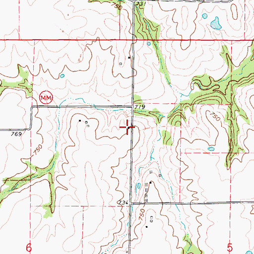 Topographic Map of Heathman School (historical), MO