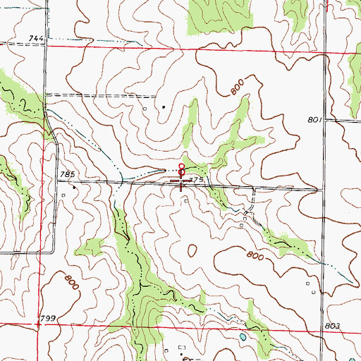 Topographic Map of Jacoby School (historical), MO