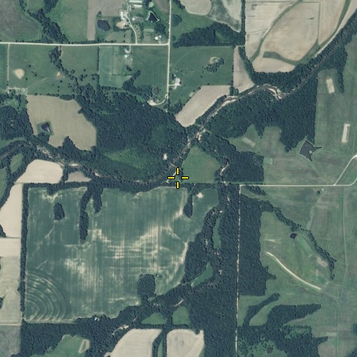 Aerial/Satellite Image of Cedar Bluff School (historical), MO