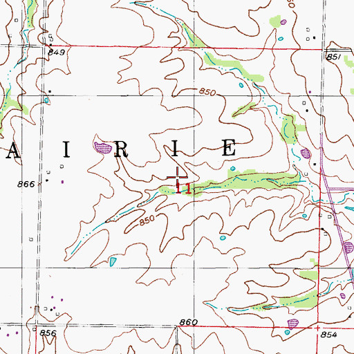 Topographic Map of Edwards School (historical), MO