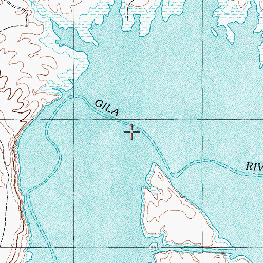 Topographic Map of Apache Wash, AZ