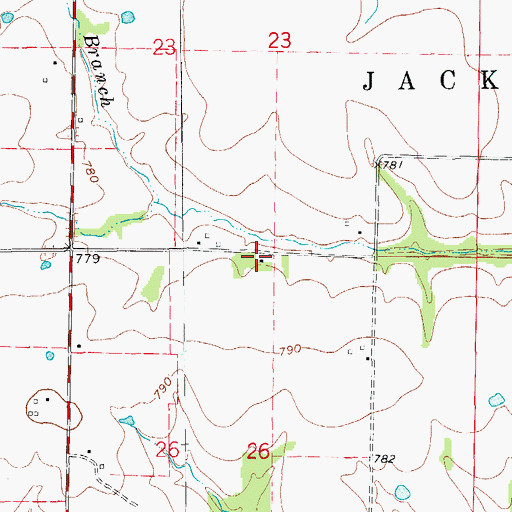 Topographic Map of Carter School (historical), MO
