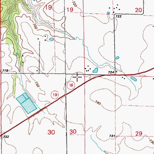 Topographic Map of Briggs (historical), MO