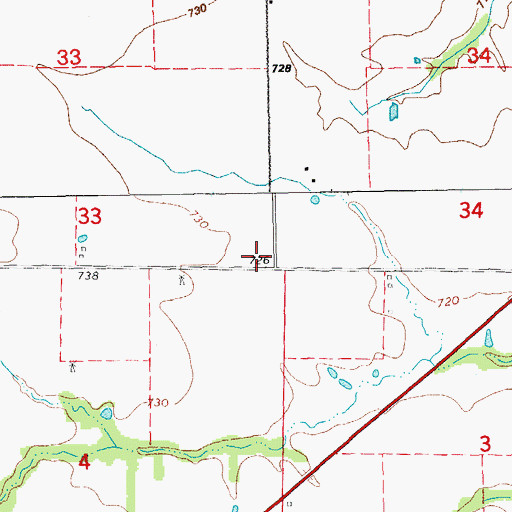 Topographic Map of Frazier School (historical), MO