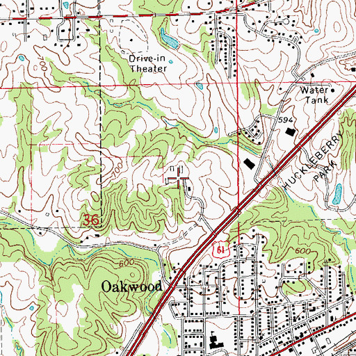 Topographic Map of Hatch State Experimental Station, MO