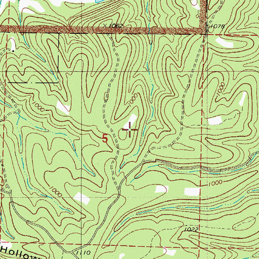 Topographic Map of Buffalo River State Wildlife Management Area, AR