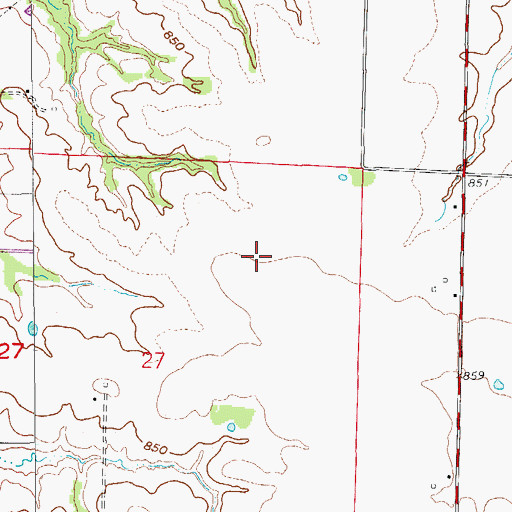 Topographic Map of Canada School (historical), MO
