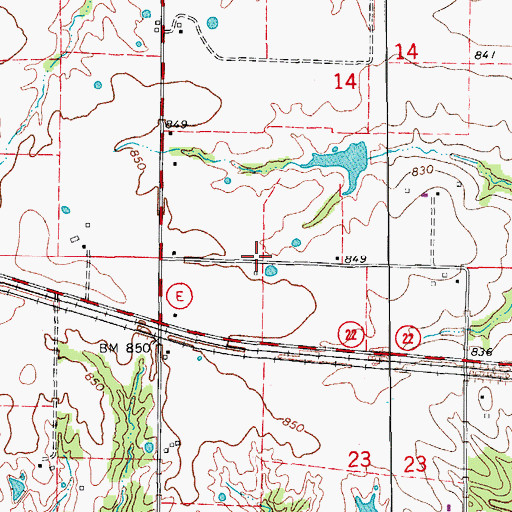 Topographic Map of Daniel School (historical), MO