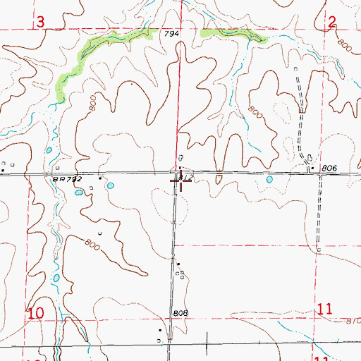 Topographic Map of Fennewald School (historical), MO