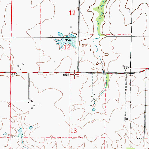 Topographic Map of Hisey School (historical), MO
