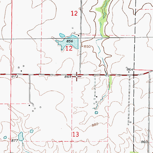 Topographic Map of Hisey School (historical), MO