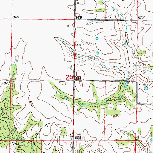 Topographic Map of Sunrise School (historical), MO