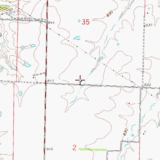 Topographic Map of James School (historical), MO
