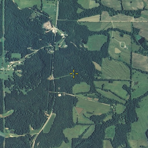 Aerial/Satellite Image of Peace Hill School (historical), MO