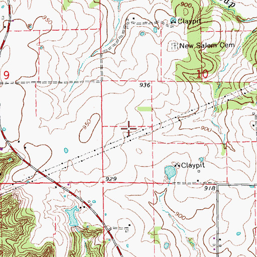 Topographic Map of Palestine (historical), MO