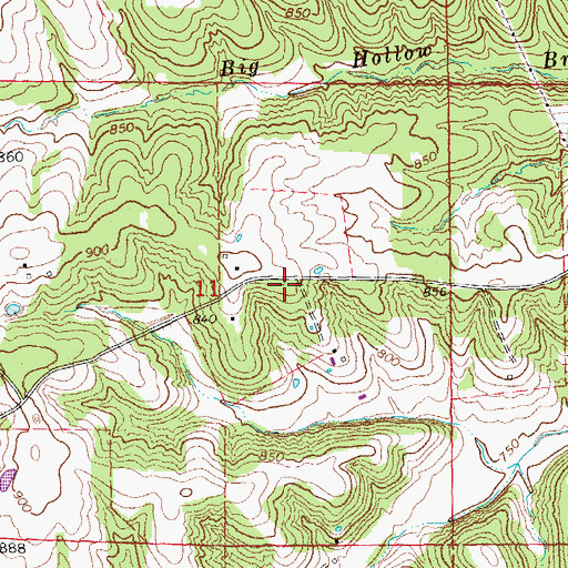 Topographic Map of Drake School (historical), MO