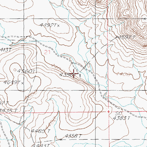 Topographic Map of Lower Hog Canyon Windmill, AZ