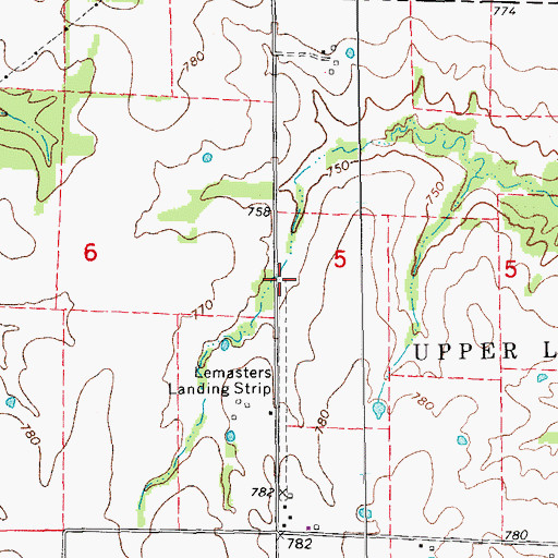 Topographic Map of Swope School (historical), MO