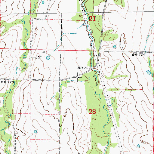Topographic Map of Laclede School (historical), MO