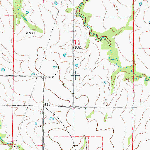 Topographic Map of Sunbeam School (historical), MO