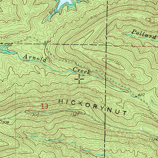 Topographic Map of Lake Ouachita Vista Point of Interest, AR