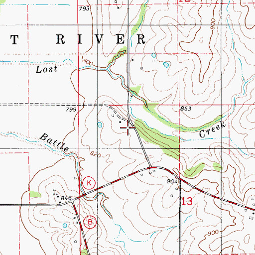 Topographic Map of Davis School, MO