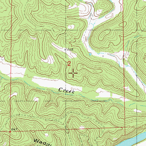 Topographic Map of Cairns, MO