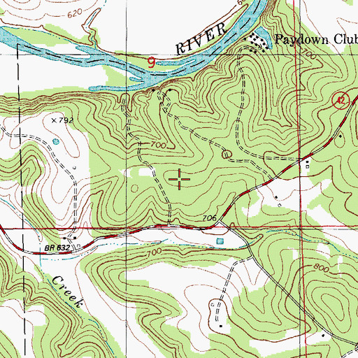 Topographic Map of Cairns, MO