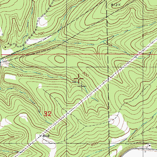 Topographic Map of Indian Village Site, MO