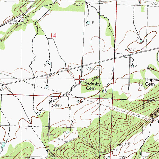 Topographic Map of Human Development Center, AR