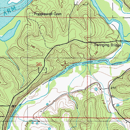 Topographic Map of China School (historical), MO