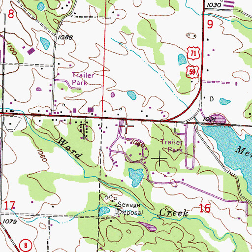 Topographic Map of Mena Ranger Station, AR